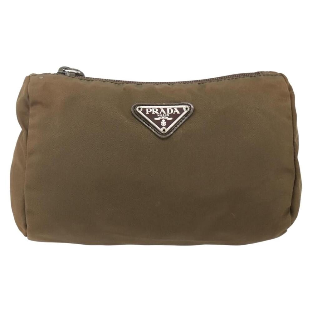 Prada Nylon Pouch Brown